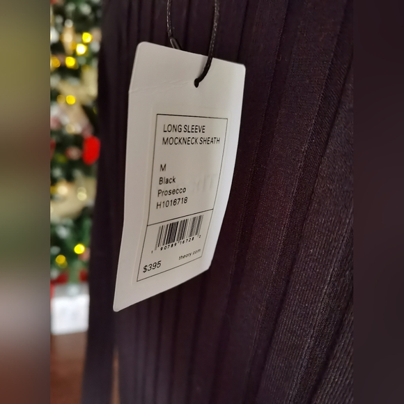 Theory long sleeve mockneck sheath - Picture 2 of 2